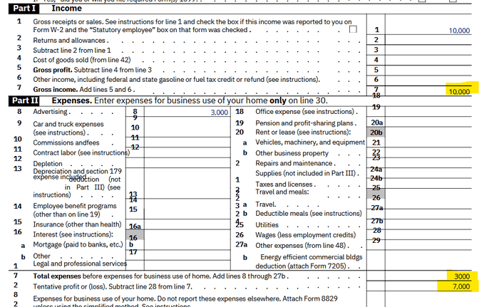 IRS schedule C