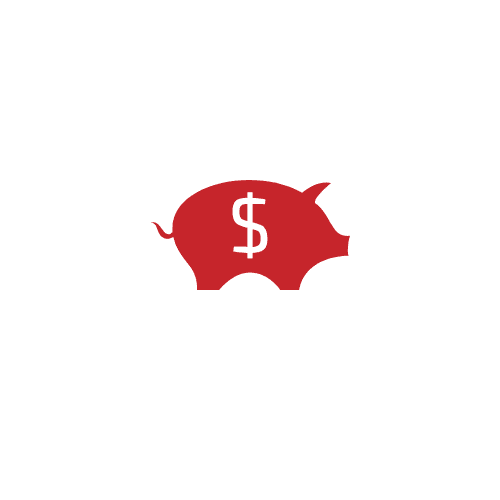 abstract piggie bank for tax savings